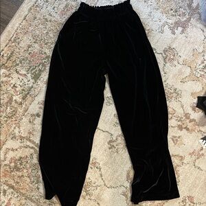 Zara Black Velvet Trousers